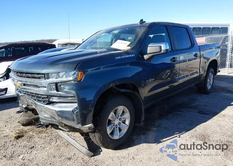 2021 Chevrolet Silverado 1500 4Wd Short Bed Lt из США, поврежденный, VIN 3GCUYDET4MG102813